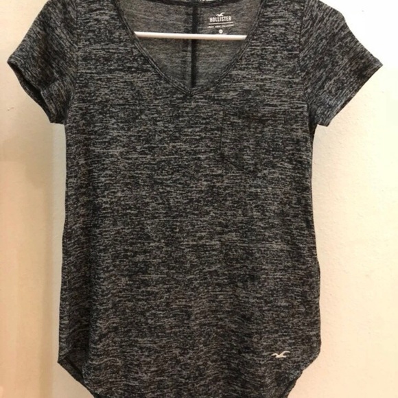 Hollister Knit T Shirt Top marbled XXS XS cute tee - Picture 2 of 4
